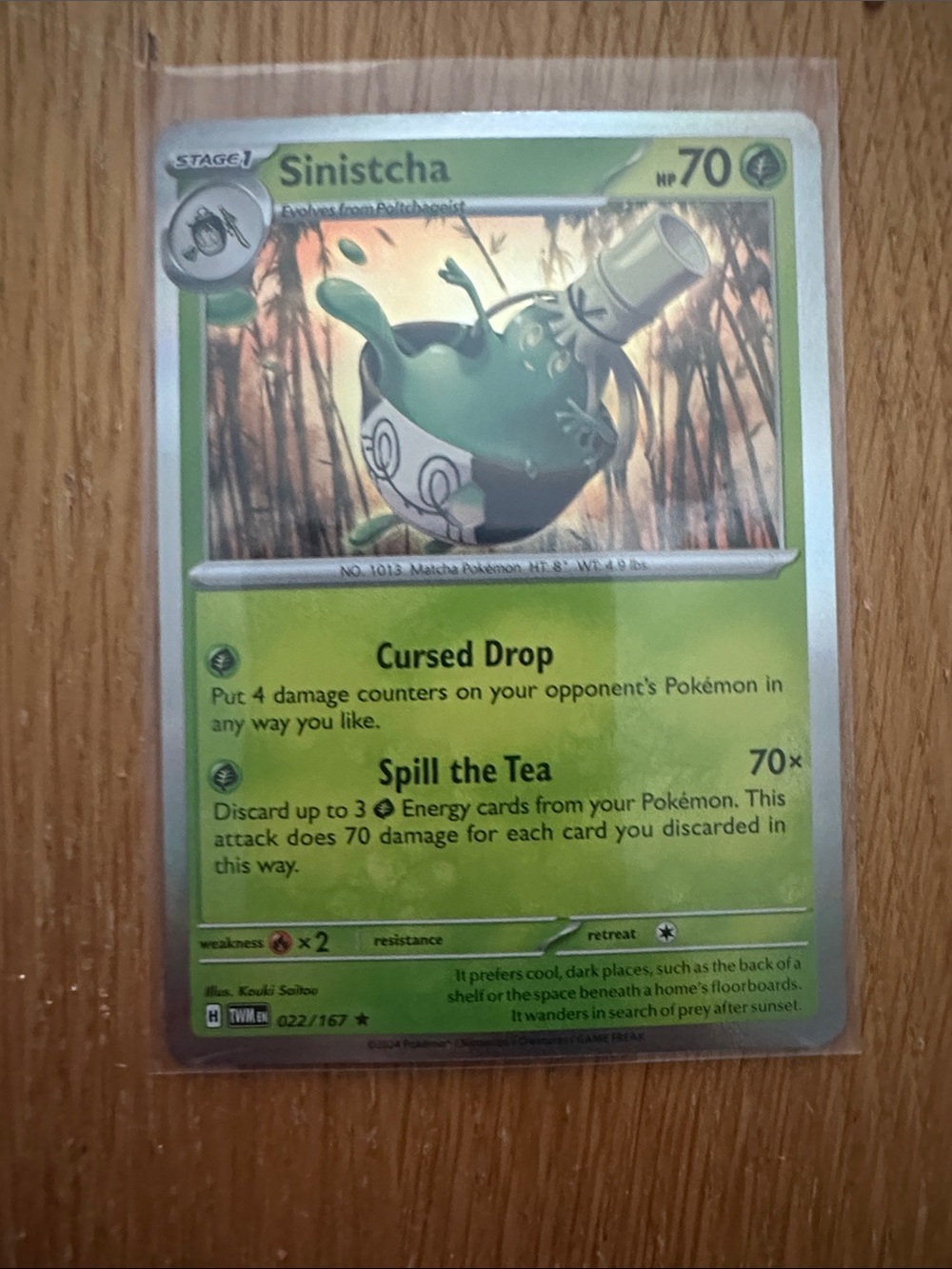Sinistcha Trading Card - Green